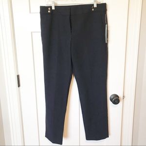 Loft Navy Marisa Slim Fit Pencil Pants
